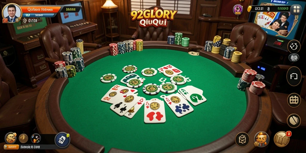 Tampilan gameplay QiuQiu yang penuh warna.