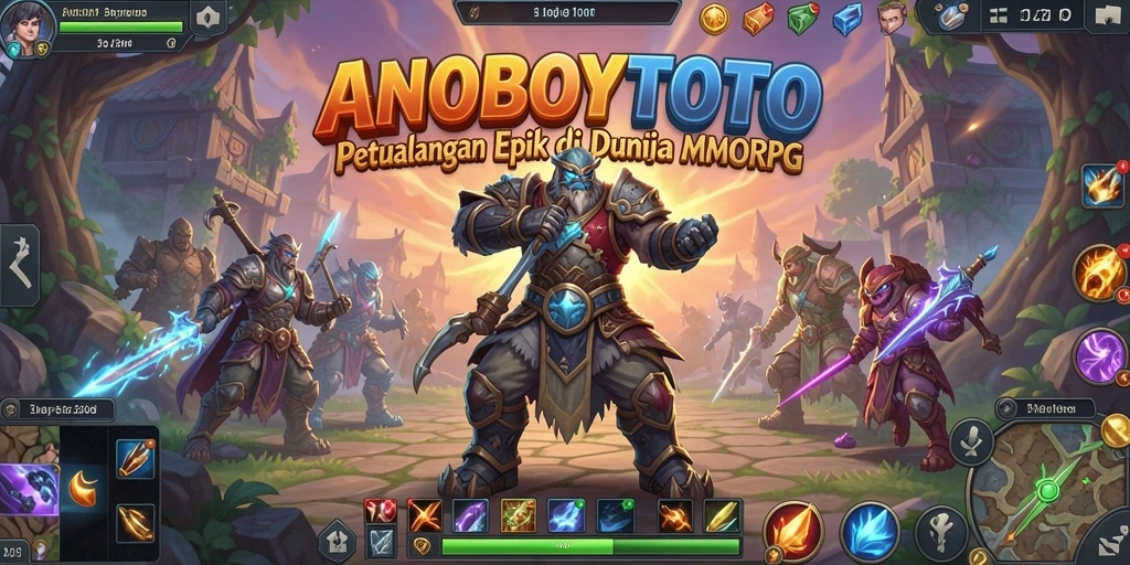 Screenshot gameplay ANOBOYTOTO yang menunjukkan pertarungan seru dengan monster.