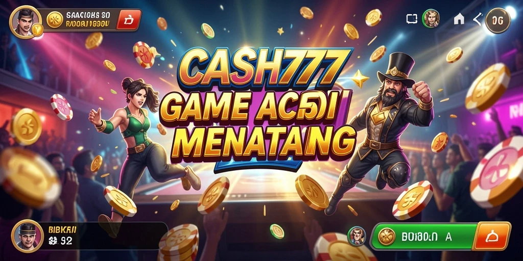 Tangkapan layar menampilkan aksi seru dalam CASH777.