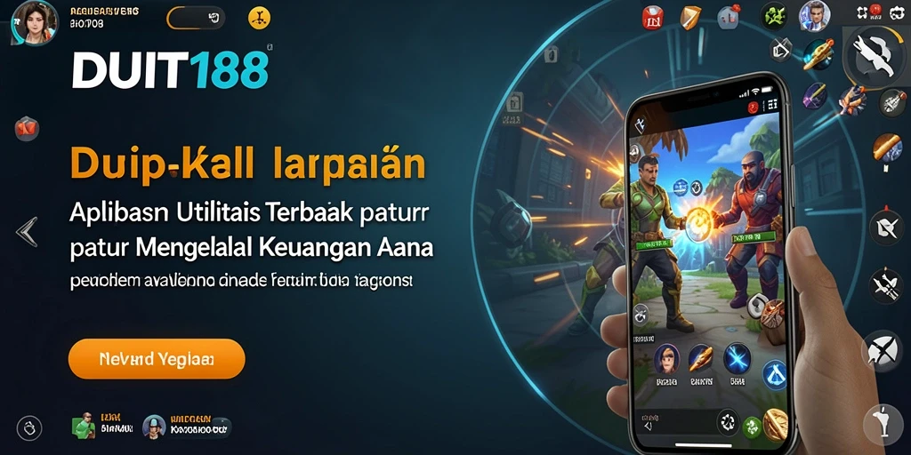 Tampilan antarmuka utama dari aplikasi DUIT188 untuk pengelolaan keuangan.
