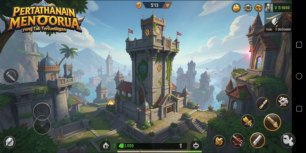 Gambaran gameplay Tower Defense yang seru dan mendebarkan.